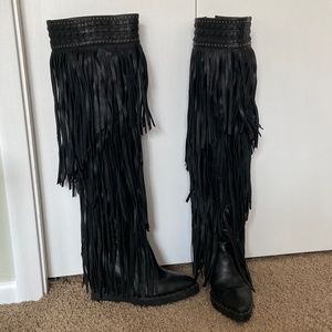 Ivy Kirzhner Wild fringe boots